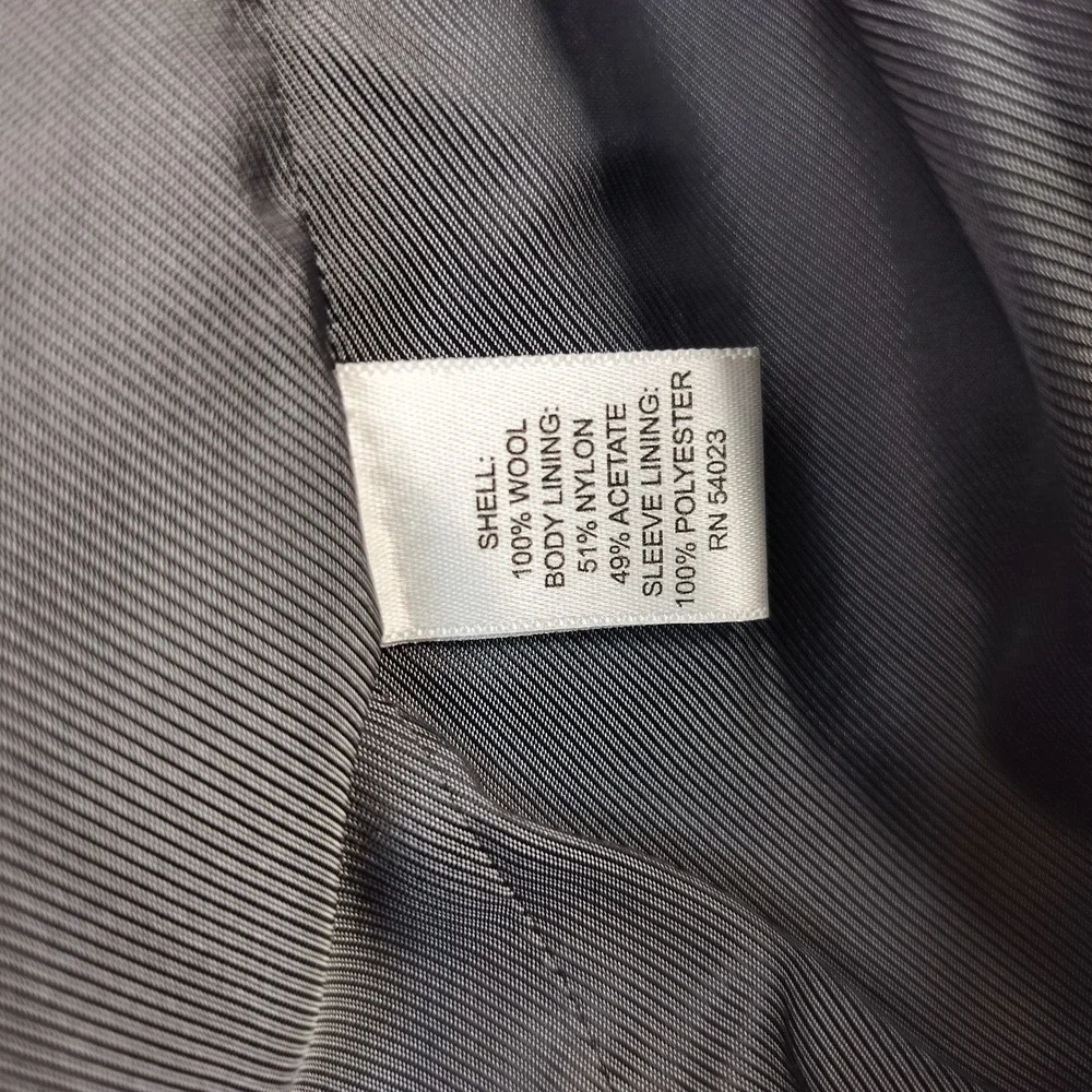 Banana Republic Modern Fit Wool Blazer 42R Mens Double Vent Professional Grey